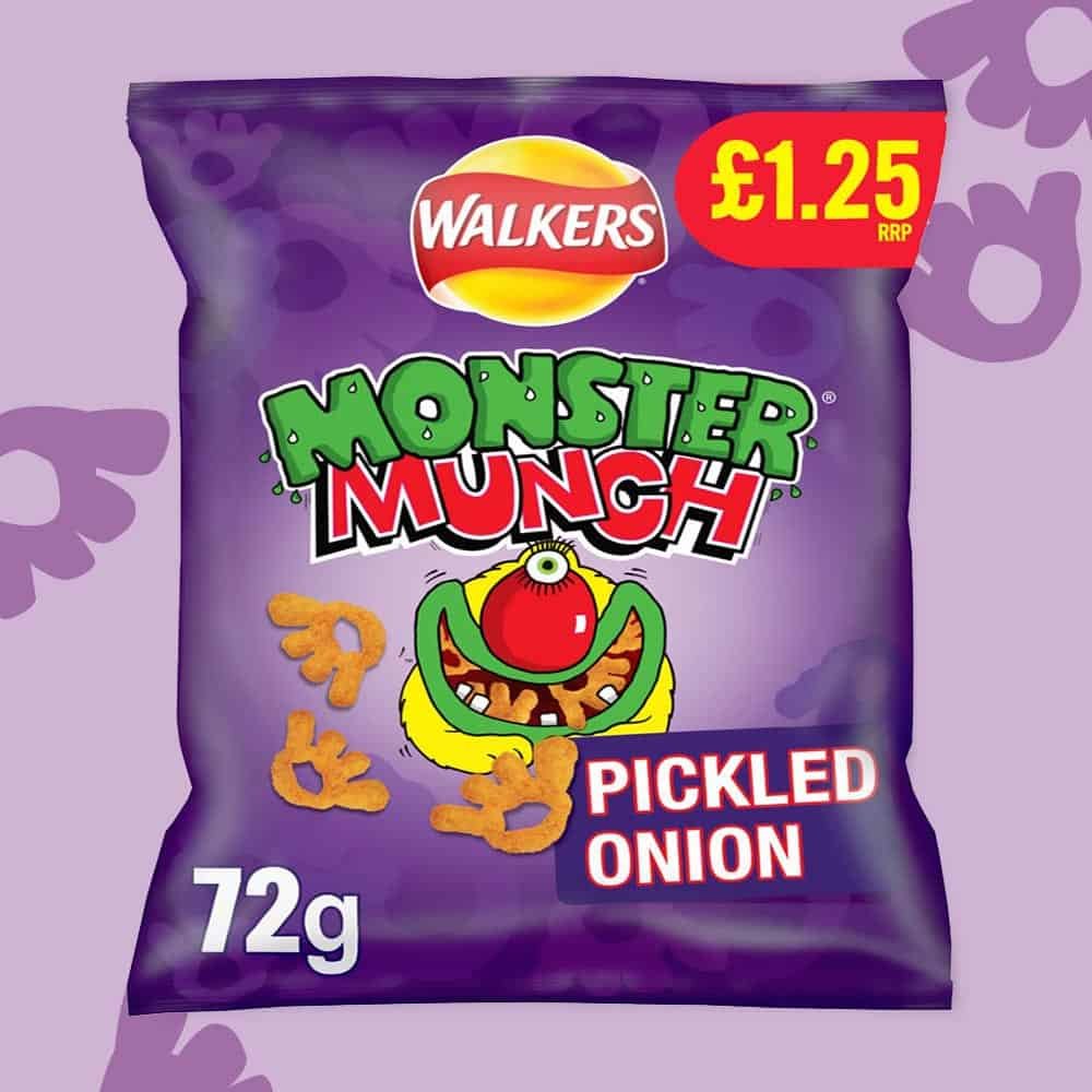 Monster Munch Pickled Onion snack bag