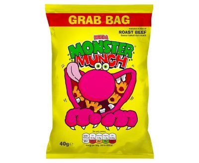 Roast Beef Monster Munch 30g — Classic Baked Corn Snack