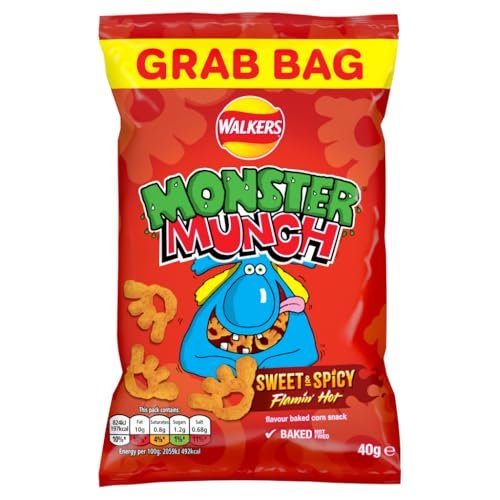 Flamin' Hot Monster Munch 6 Pack – Spicy Pickled Onion Corn Snacks