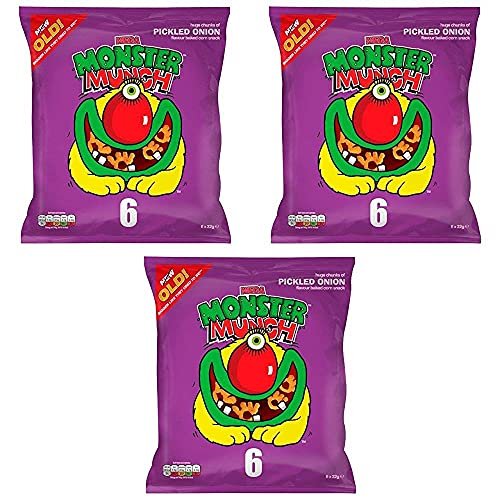 Mega Monster Munch Pickled Onion 10-Pack – Bold Crisps for Serious Snackers