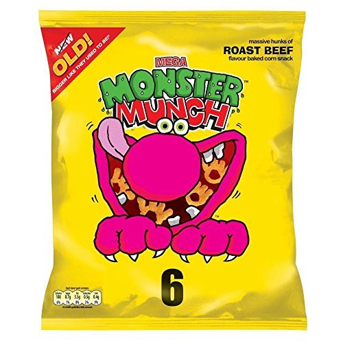 Roast Beef Monster Munch 6 Pack — Classic Pickled Onion Monster Claws