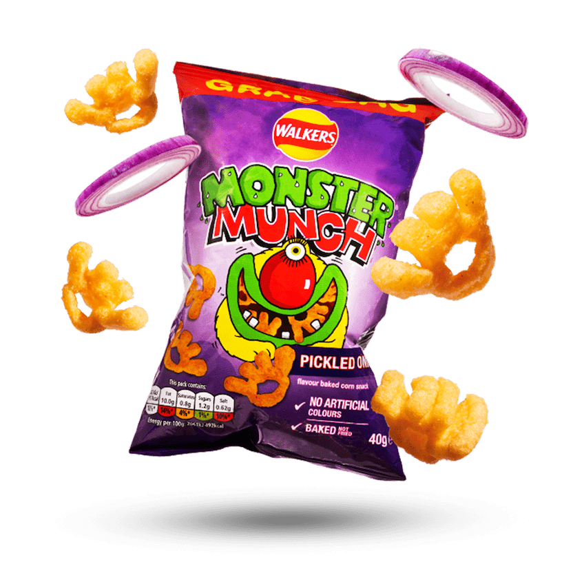 Monster Munch Pickled Onion snack bag